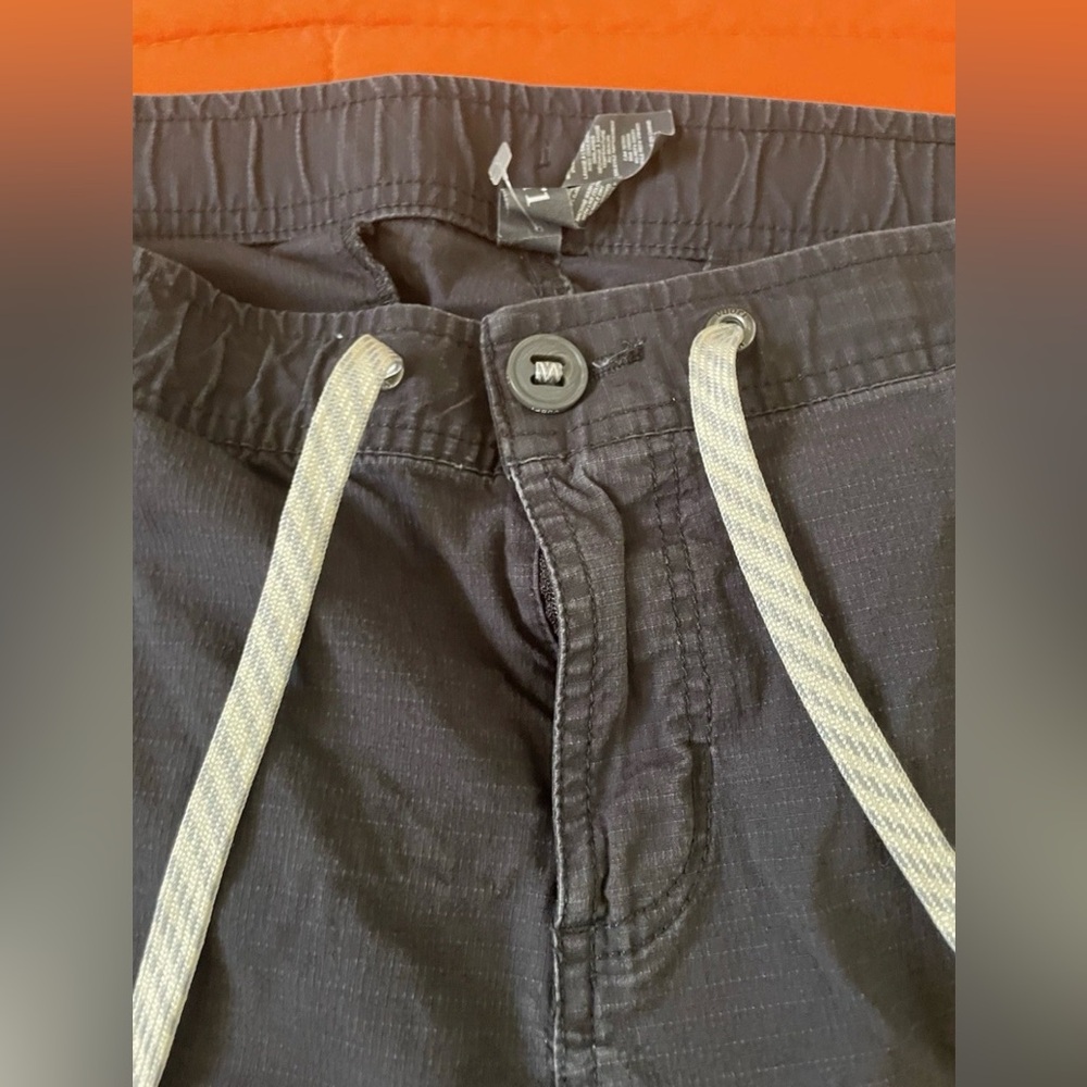 Vuori Joggers Womens XL Blue Ripstop Climber Pants Stretch Drawstring - Picture 6 of 8
